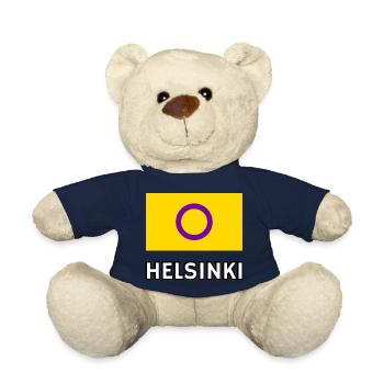 Intersex Pride Flag Helsinki - Teddy Bear - french navy - Front