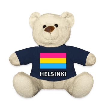 Pan Pride Flagge Helsinki - Teddy - French Navy - Vorne
