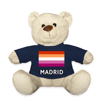 Lesbian Pride Flag Madrid - Teddy Bear - french navy - Front