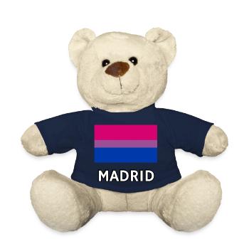 Bi Pride Flag Madrid - Teddy Bear - french navy - Front