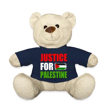 Justice for palestine - Teddy Bear - french navy - Front