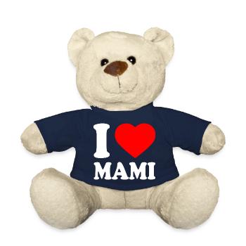 I love mami - Teddy Bear - french navy - Front