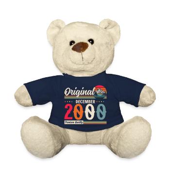 24. Geburtstag Vintage Dezember 2000 Jahrgang - Teddy - French Navy - Vorne