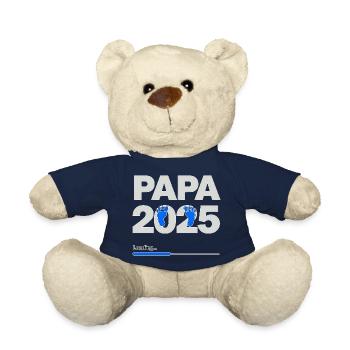 Papa 2025 Loading Väter Geschenk - Teddy - French Navy - Vorne