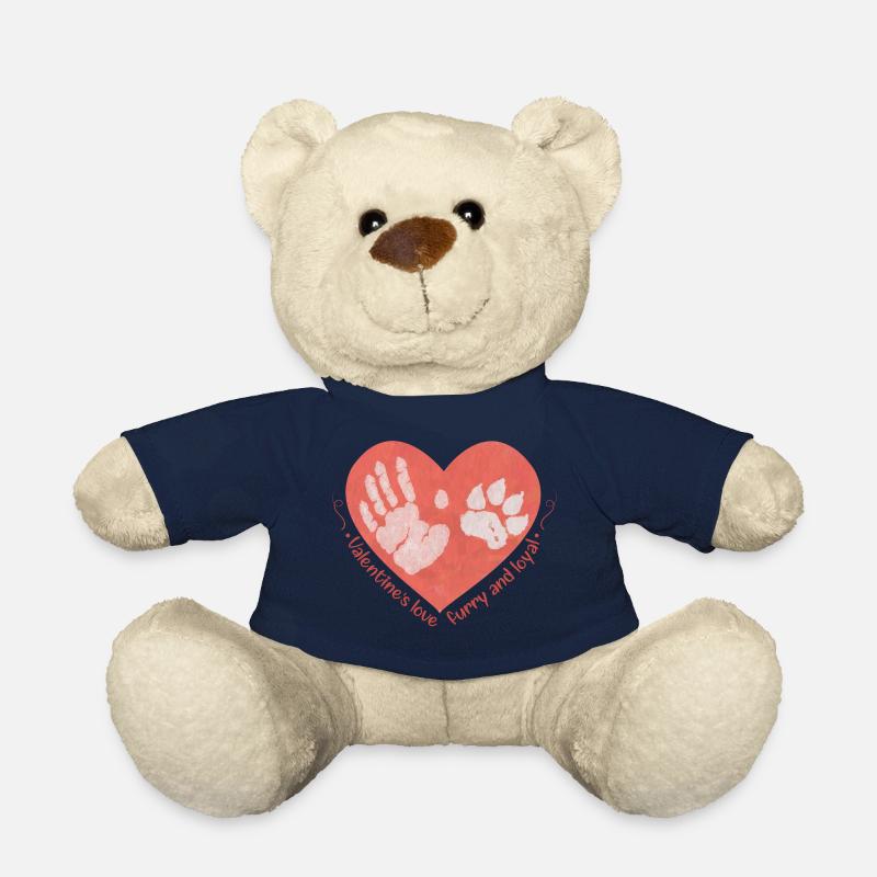 L’amour de la Saint-Valentin : une compagnie poilue et loyale - Nounours - bleu marine