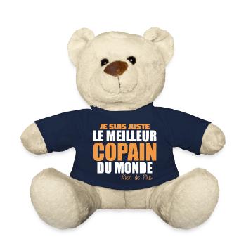 I'm just the best friend in the world - Teddy Bear - french navy - Front