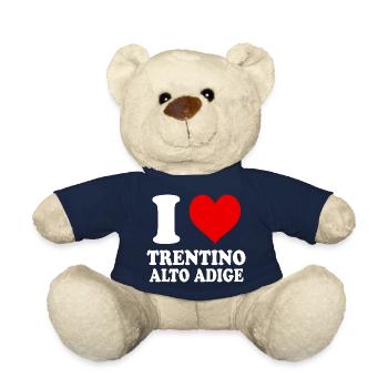 J’aime Trentin, Haut-Adige, région, Italie, ville - Nounours - bleu marine - Devant