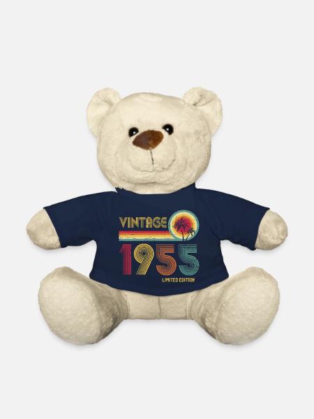 Vintage 1955 Limited Edition – Retro Sunset 70th - Teddy Bear - french navy