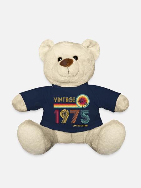 Vintage 1975 Limited Edition – Retro Sunset 50th - Teddy Bear - french navy