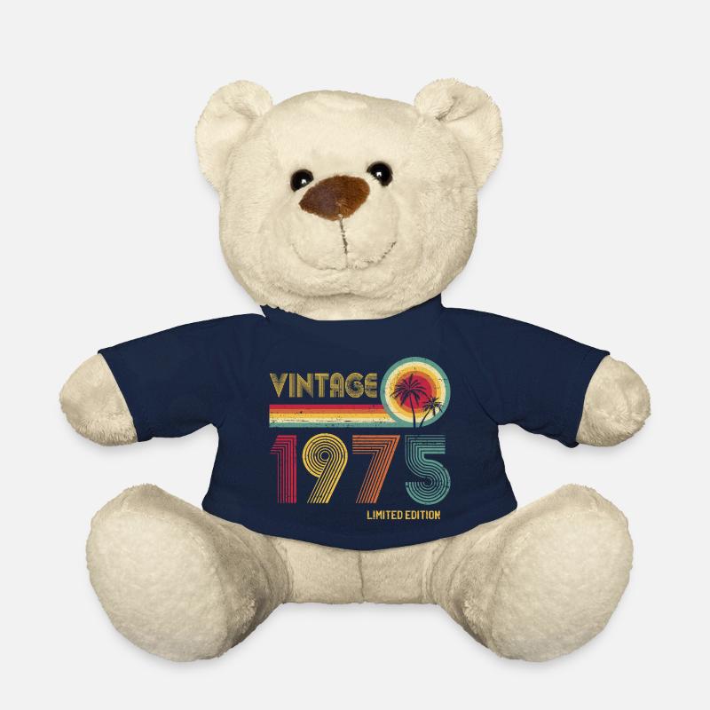 Vintage 1975 Limited Edition – Retro Sunset 50th - Teddy Bear - french navy