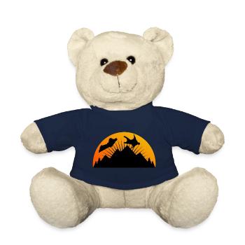 Wingsuit fliegen Base Jumping Skydiving Retro - Teddy - French Navy - Vorne