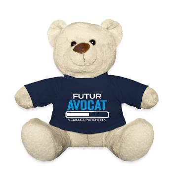 Futur Avocat Idée Cadeau Futur Avocat - Nounours - bleu marine - Devant