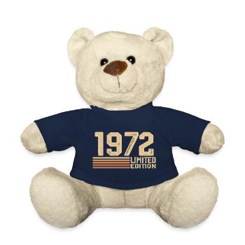 Born in 1972 Birthday - Gift 1972 Vintage 1972 - Teddy Bear - french navy - Front