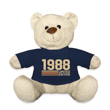 Jahrgang 1988 Geburtstag - 1988 Jahrgang 1988 Geschenk - Teddy - French Navy - Vorne