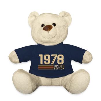 Born in 1978 Birthday - 1978 Gift Vintage 1978 - Teddy Bear - french navy - Front