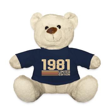 Jahrgang 1981 Geburtstag - Geschenk 1981 Jahrgang 1981 - Teddy - French Navy - Vorne
