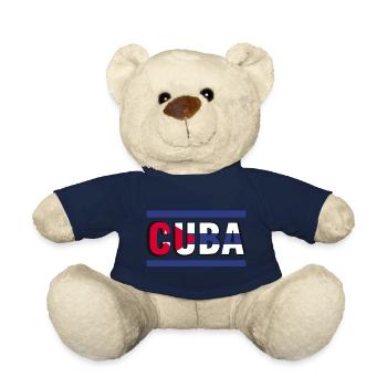 Cuba Flagge Vintage Design - Teddy - French Navy - Vorne