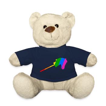 Stockpferdreiten im Regenbogen - Teddy - French Navy - Vorne