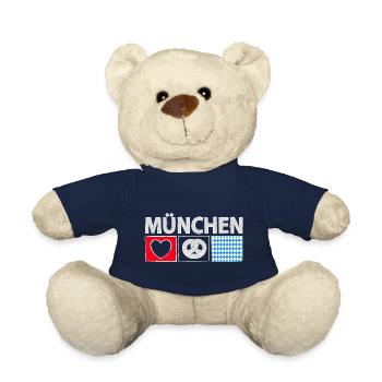 München mit Herz - Teddy - French Navy - Vorne