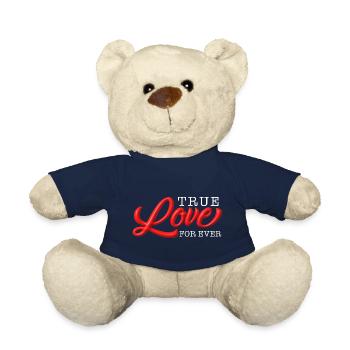 True love for ever - Teddy Bear - french navy - Front