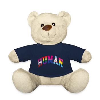 Human Rainbow Flag - Teddy Bear - french navy - Front