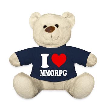 Ich liebe MMORPG Herz Lustig Witzig - Teddy - French Navy - Vorne