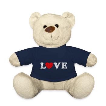 Love Herz Scribble - Teddy - French Navy - Vorne