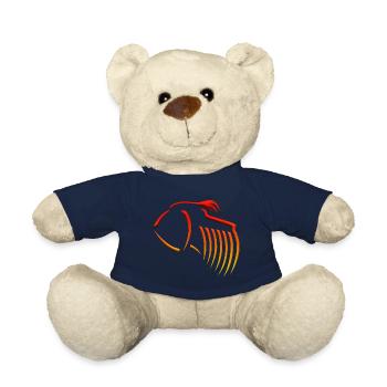 German Schnauzer - Teddy Bear - french navy - Front