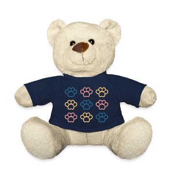 Dog paw - Teddy Bear - french navy - Front