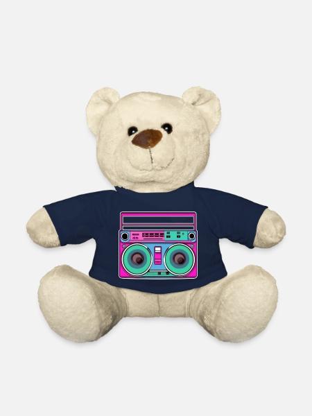 Ghetto Blaster Fluo - Nounours - bleu marine