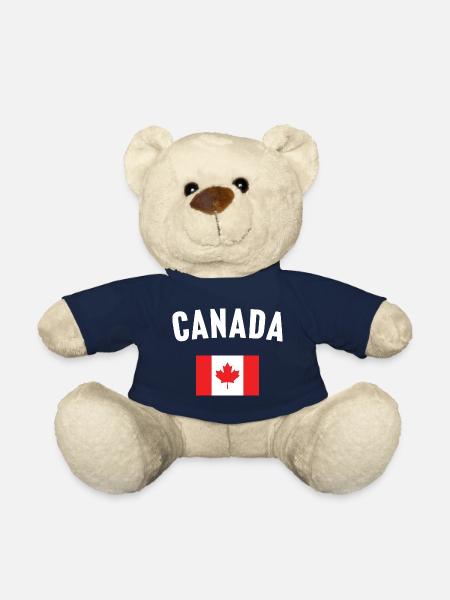 Canada Flag - Teddy Bear - french navy