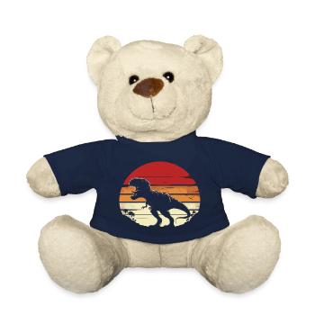 Dinosaur T-Rex Retro Vintage Dinosaur Lovers Gift - Nounours - bleu marine - Devant