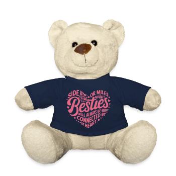 Besties werden immer durch das Herz verbunden sein | BFF - Teddy - French Navy - Vorne