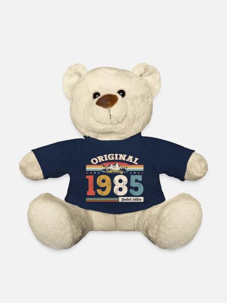 40ème anniversaire cadeau mari Original février 1985 - Nounours - bleu marine