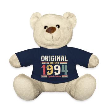 30th Birthday Original August 1994 Year 1994 - Teddy Bear - french navy - Front