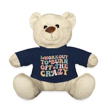 Ich trainiere, um das verrückte lustige Training zu verbrennen - Teddy - French Navy - Vorne