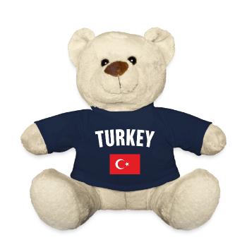 Drapeau de la Turquie - Nounours - bleu marine - Devant