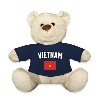 Drapeau du Vietnam - Nounours - bleu marine - Devant