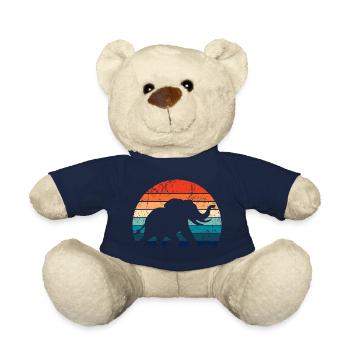 Elephant - Big Game, Tusk, Ivory - Teddy Bear - french navy - Front