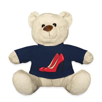High Heels rot - Rotes Paar Pumps - Teddy - French Navy - Vorne
