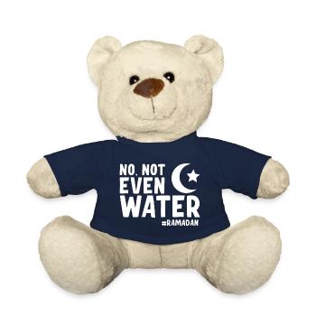 No not even water Ramadan - Teddy Bear - french navy - Front