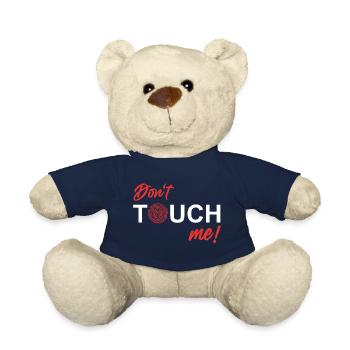 Ne me touchez pas - Empreinte digitale - Nounours - bleu marine - Devant