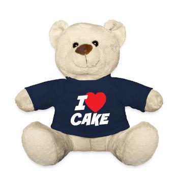 Ich liebe Kuchen - Teddy - French Navy - Vorne