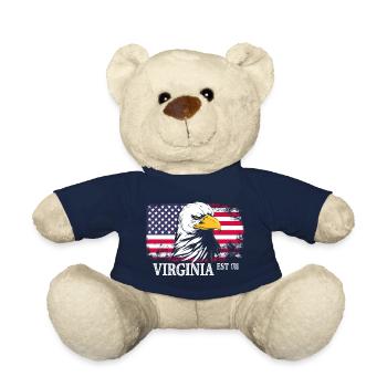Virginia - Teddy Bear - french navy - Front