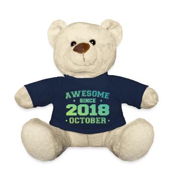 Octobre 2018 - Cadeau Anniversaire Octobre 2018 - Nounours - bleu marine - Devant