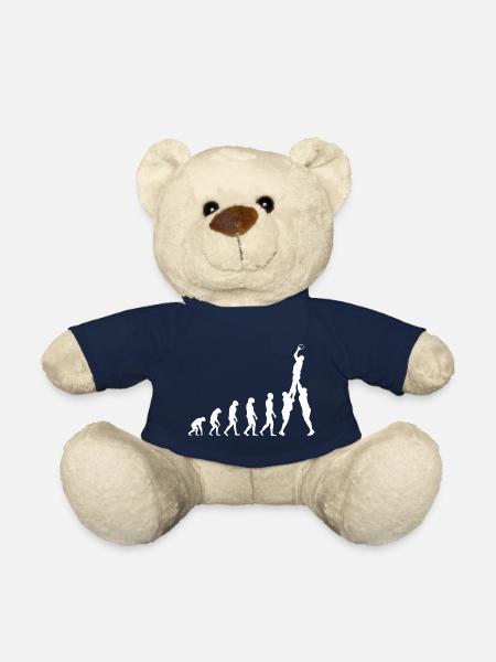 Rugby Evolution de l’homme Drôle football Évolution - Nounours - bleu marine
