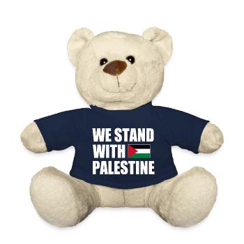 We stand with palestine - Nounours - bleu marine - Devant