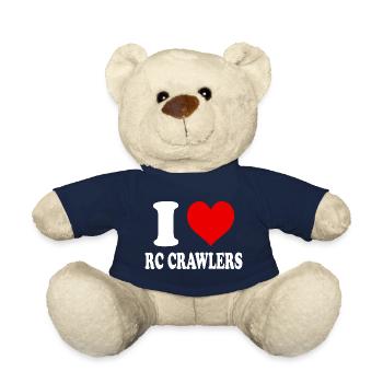 I Love RC Crawlers Heart Funny Witty - Teddy Bear - french navy - Front