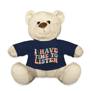 Ich habe Zeit zum Zuhören - Psychische Gesundheit - Teddy - French Navy - Vorne