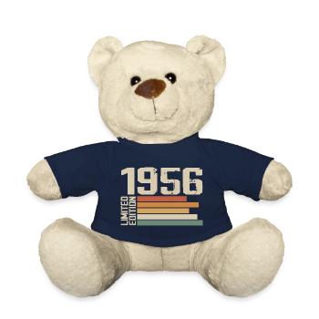 1956 Vintage - Retro 1956 Birthday Gift 1956 - Teddy Bear - french navy - Front